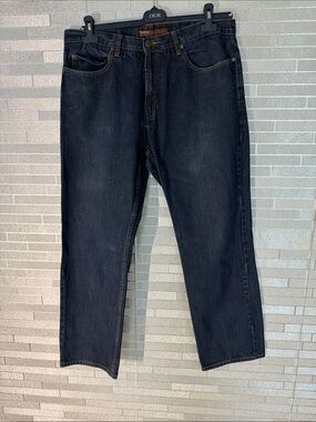 Perry Ellis Men's Straight Leg Jeans - Black Wash 36 x 30
